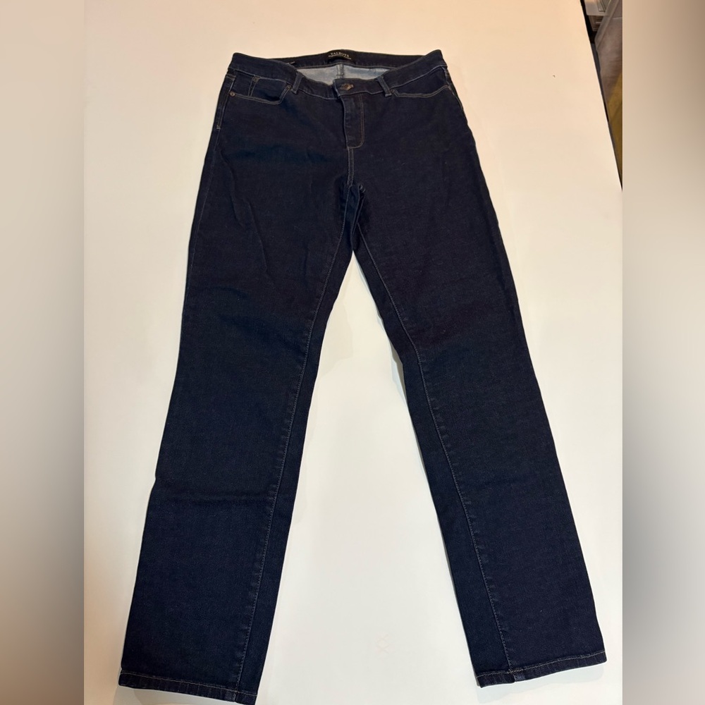 TALBOTS Flawless 5 Pocket  Ankle Curvy Fit Natural Denim  Jeans